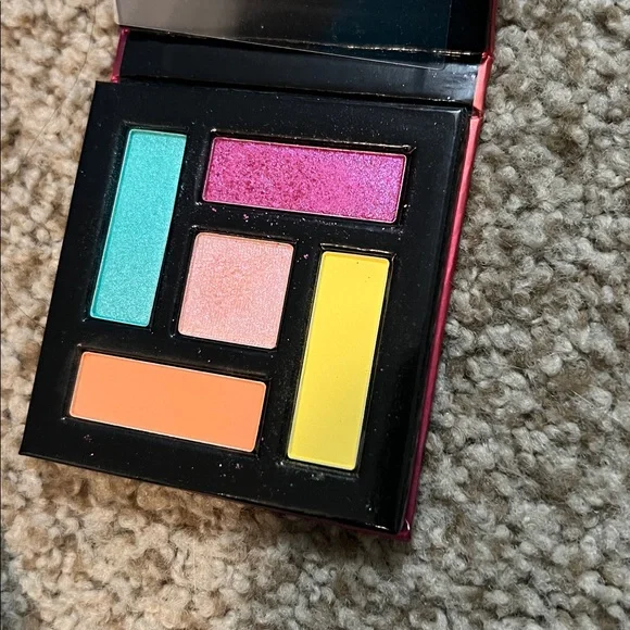 🌈 SCOTT BARNES Lot Colour Bomb Tequila Sunrise Palette Body Bling Platinum